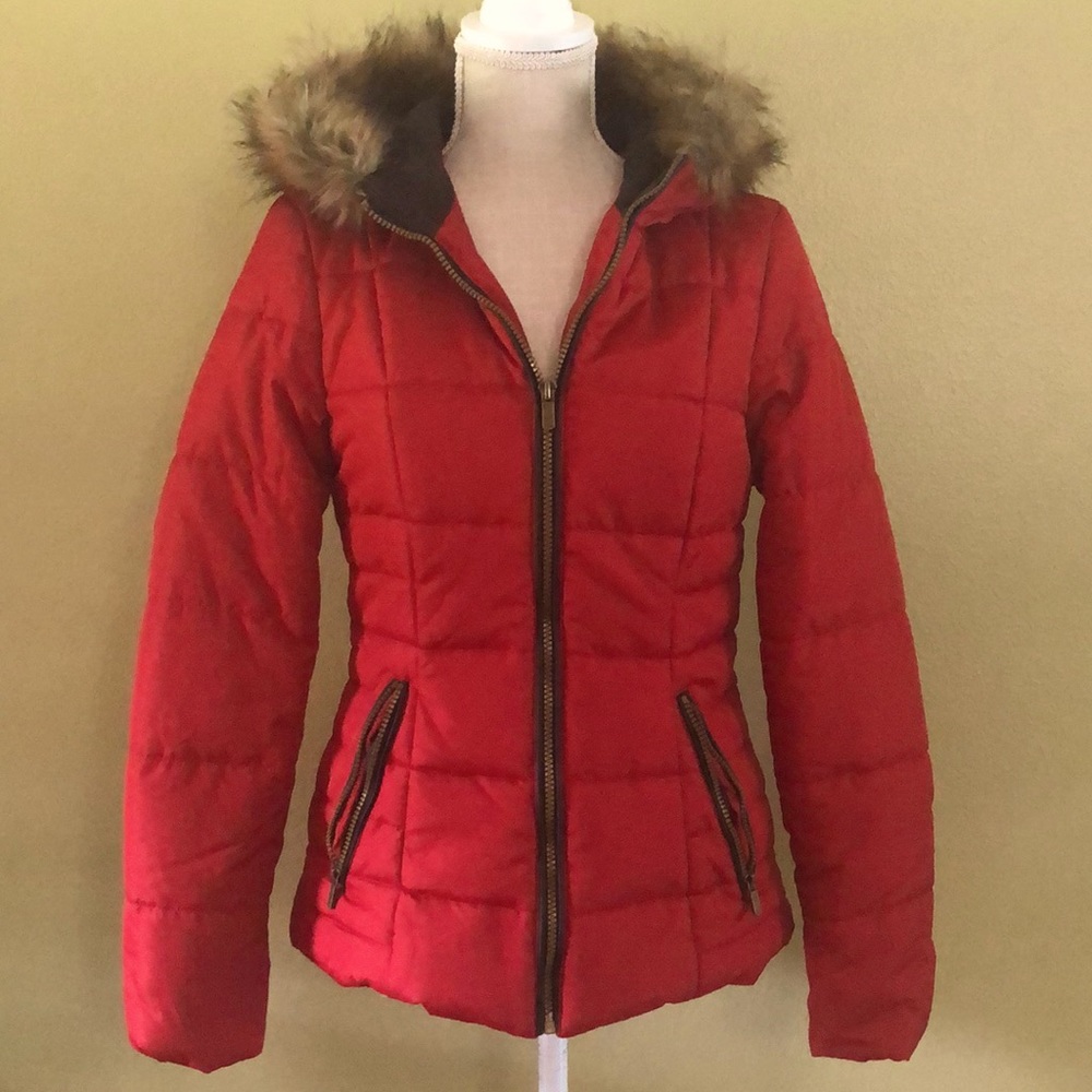 🔥NWOT🔥 Celebrity Pink Junior Luxe Faux Fur Hooded Puffer Coat